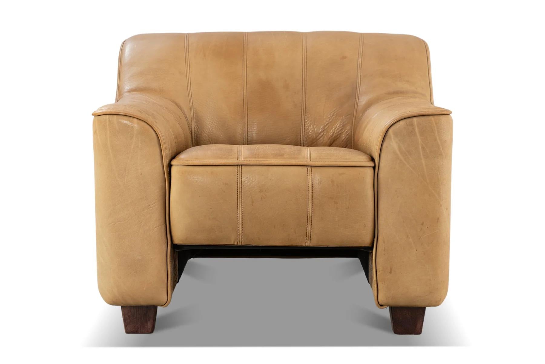 20th Century Ds 44 armchair in buffalo leather by desede For Sale