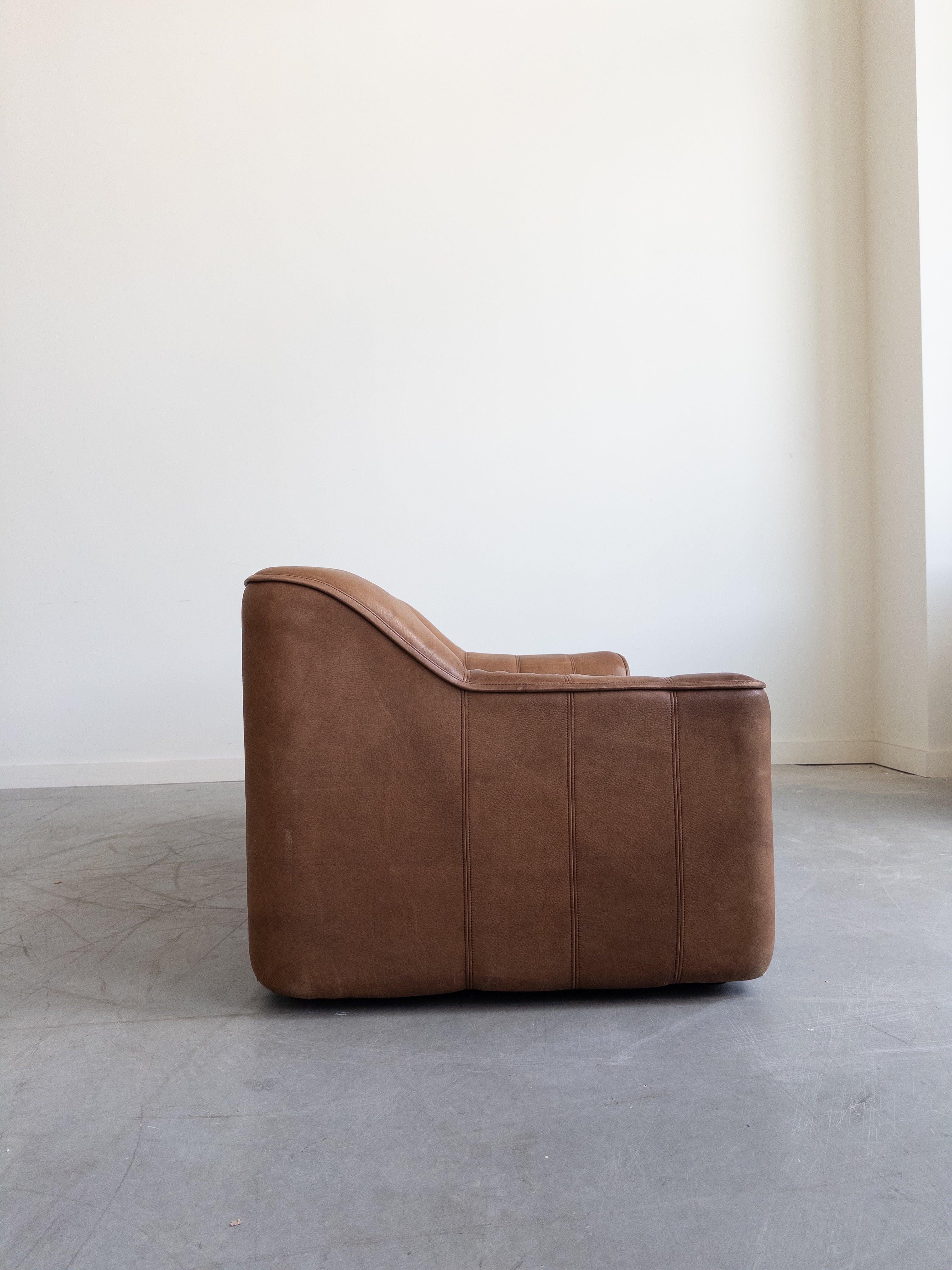Fine XX secolo DS 44 Two Seater Sofa in Buffalo Leather by De Sede in vendita