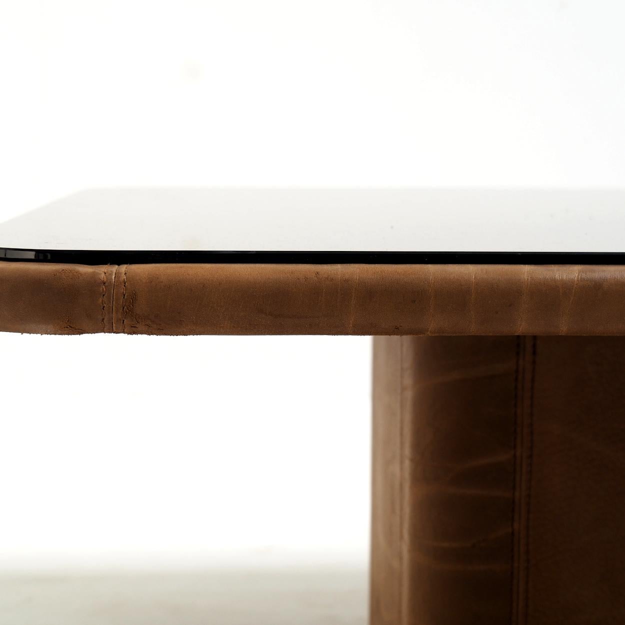 Swiss ‘DS-47’ Leather Coffee Table by De Sede, Switzerland, 1970s For Sale