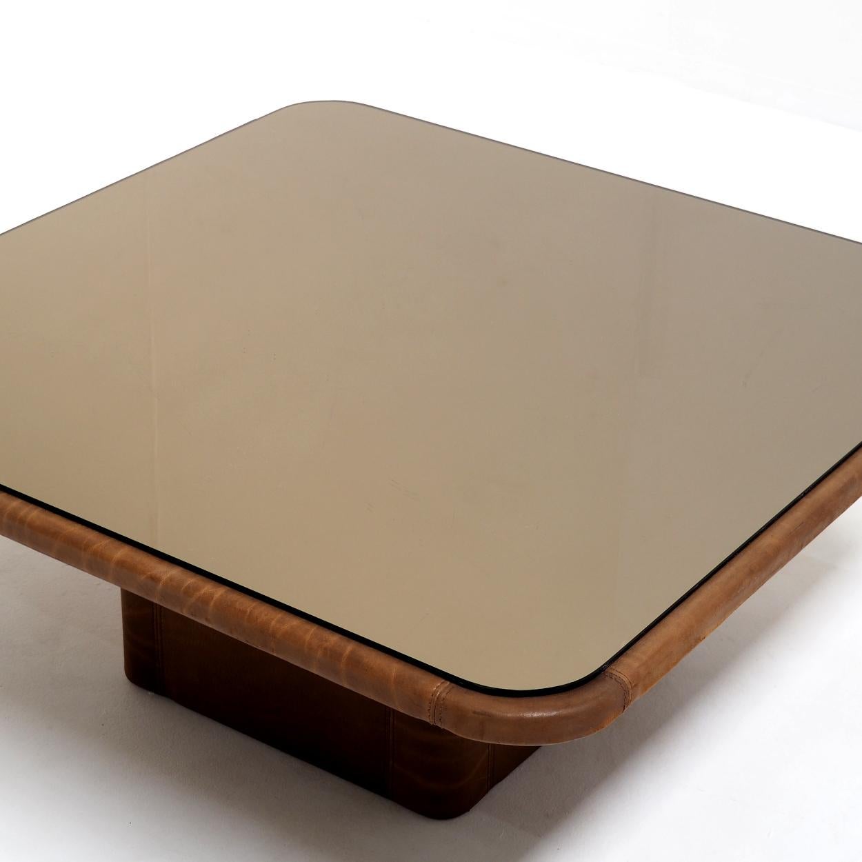 20th Century ‘DS-47’ Leather Coffee Table by De Sede, Switzerland, 1970s For Sale
