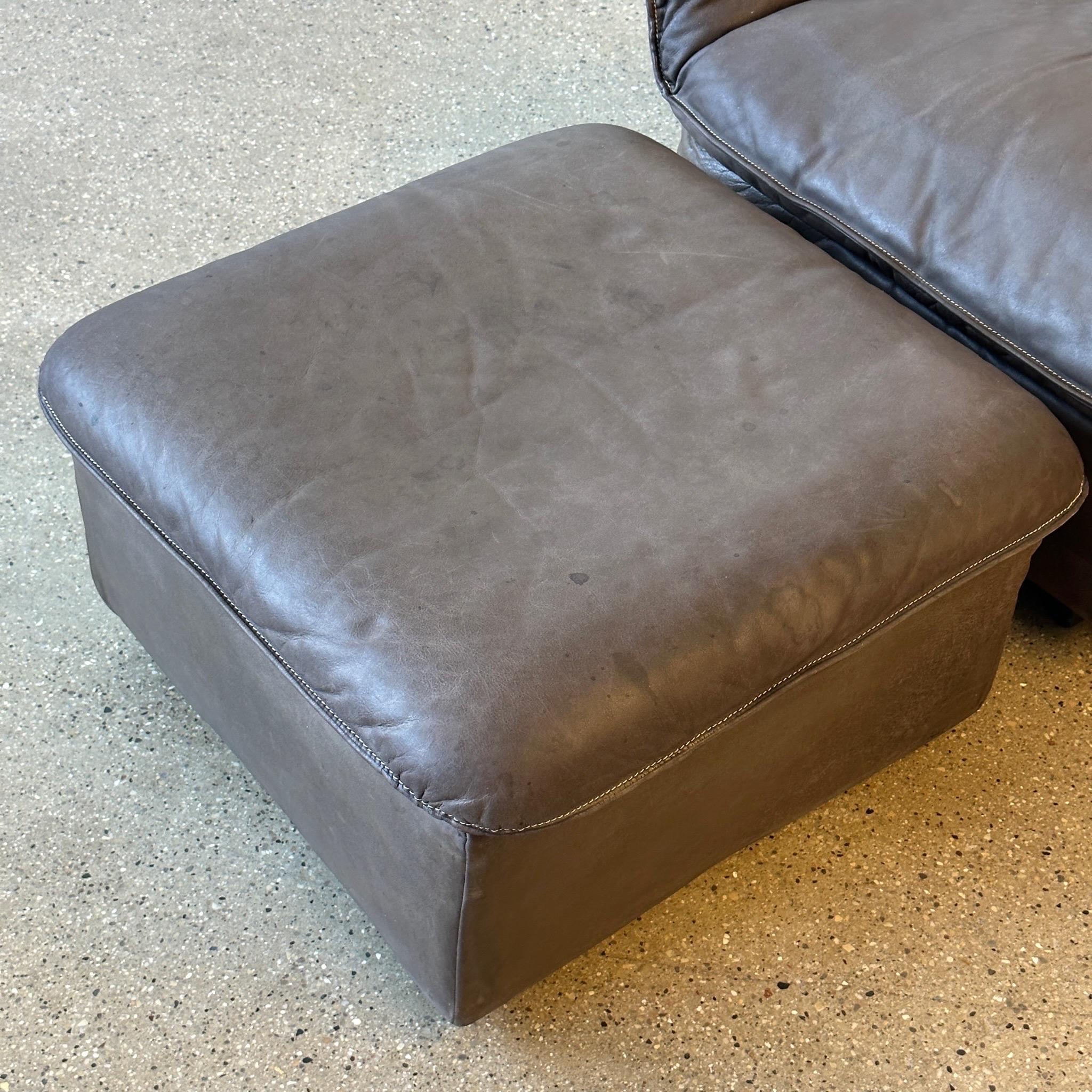 Swiss DS-49 Lounge Chair/Ottoman by De Sede