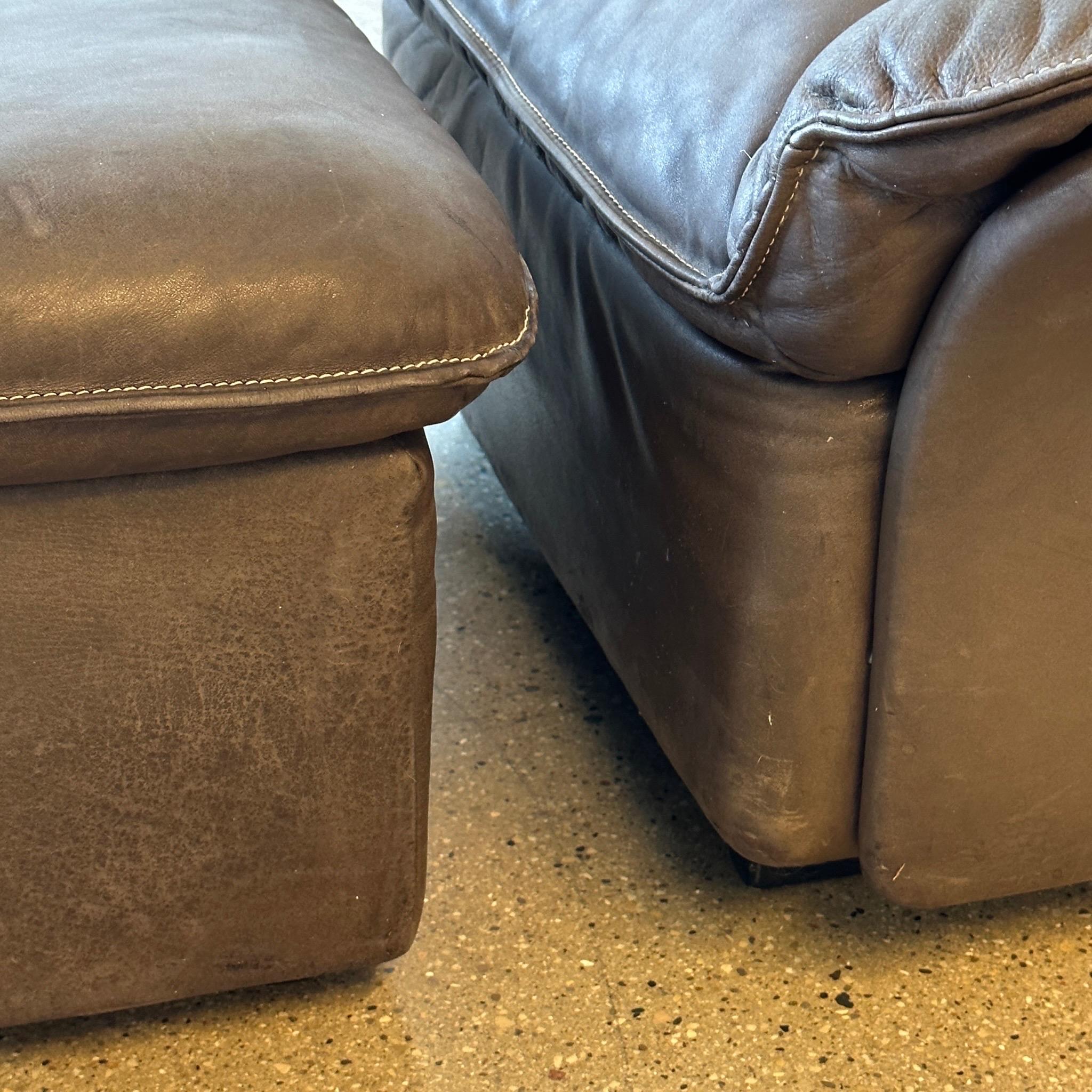 Late 20th Century DS-49 Lounge Chair/Ottoman by De Sede