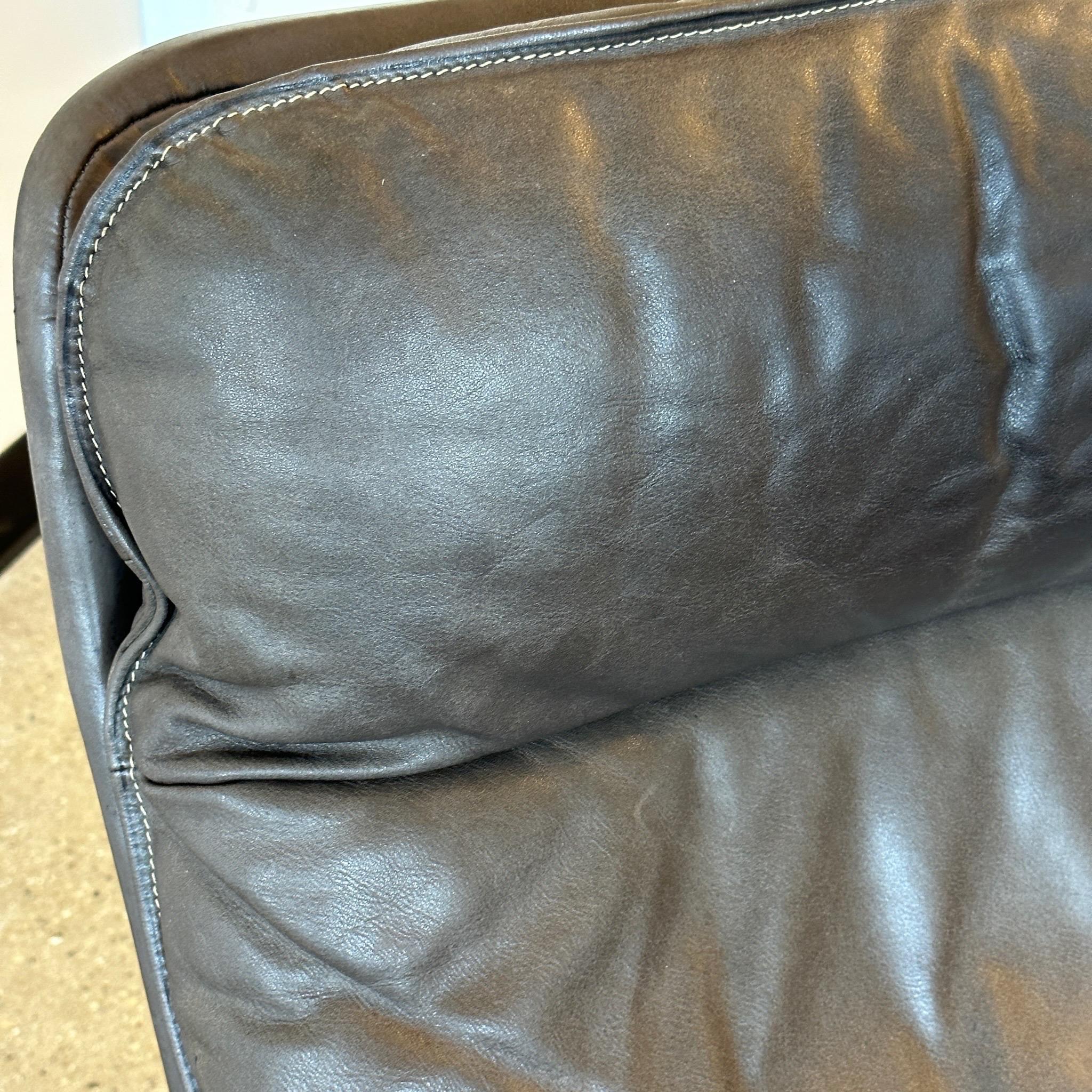 Leather DS-49 Lounge Chair/Ottoman by De Sede