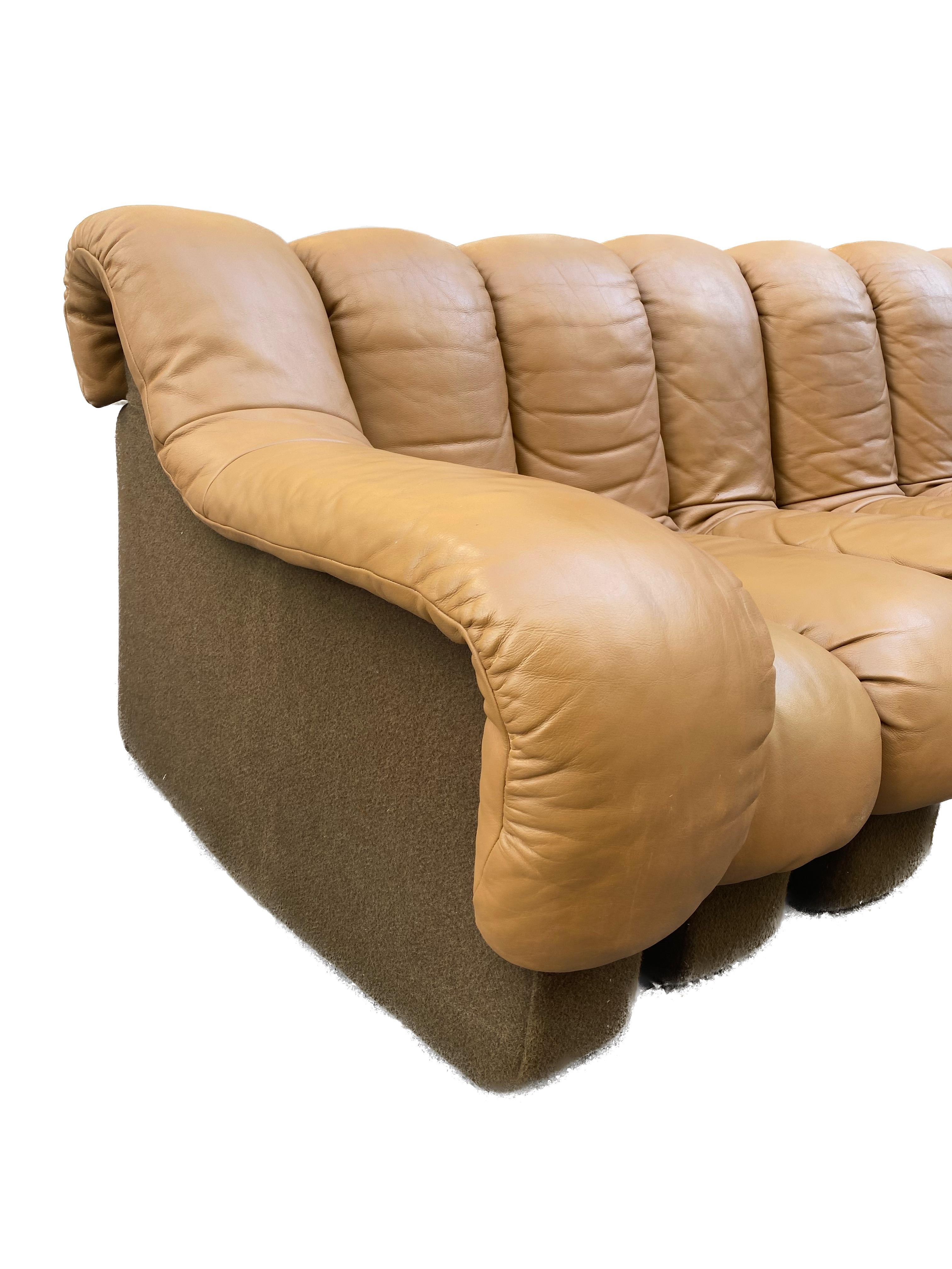 Ds-600 Modular Leather Sofa by Eleonore Peduzzi Riva for De Sede, Set of 11 1