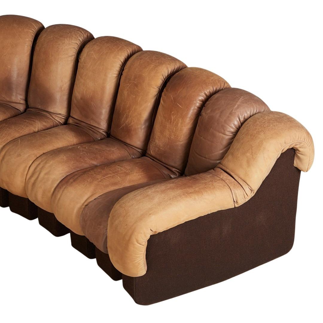 'DS-600'/'Snake' sofa by Eleanora Peduzzi-Riva, De Sede In Fair Condition In New York, NY