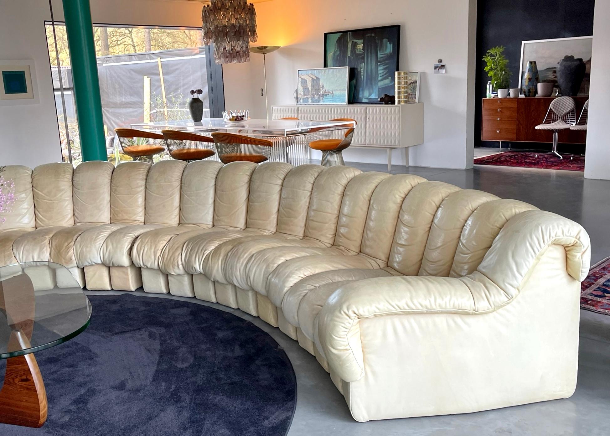 Ds-600 Sofa for De Sede Leather by Bergère, Peduzzi-Riva, Ulrich, Vogt 6