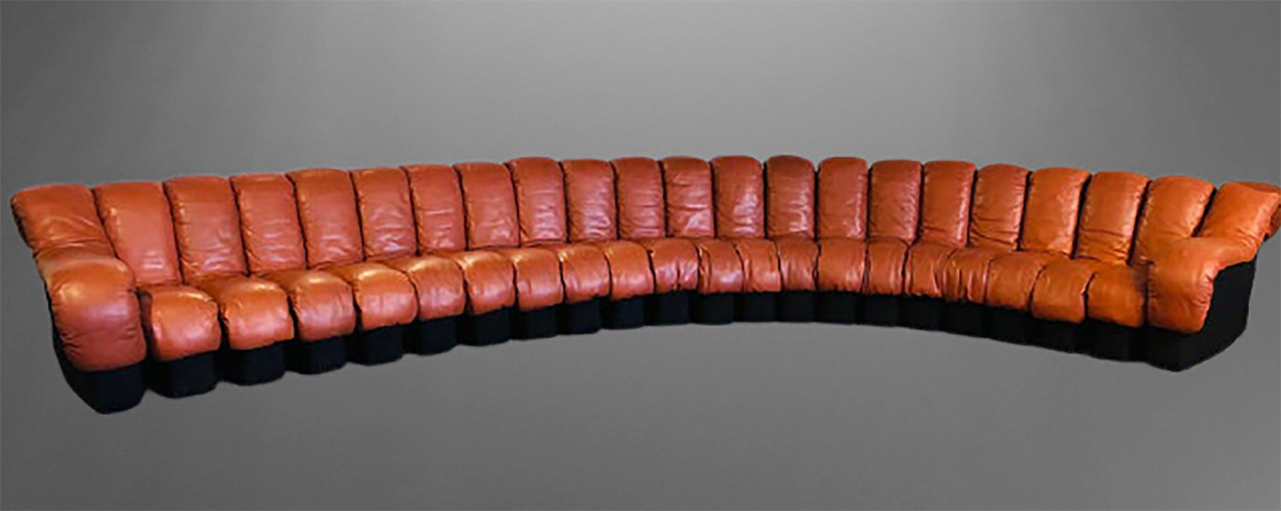 DS-600 Ueli Berger De Sede-Stendig Section Sofa 22 Sections In Good Condition In Stamford, CT
