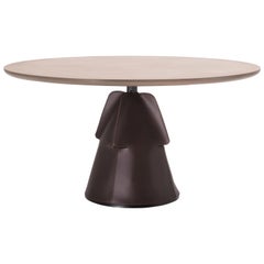 DS-615 Customizable Hand-Stitched Leather and Brass Coffee Table by De Sede