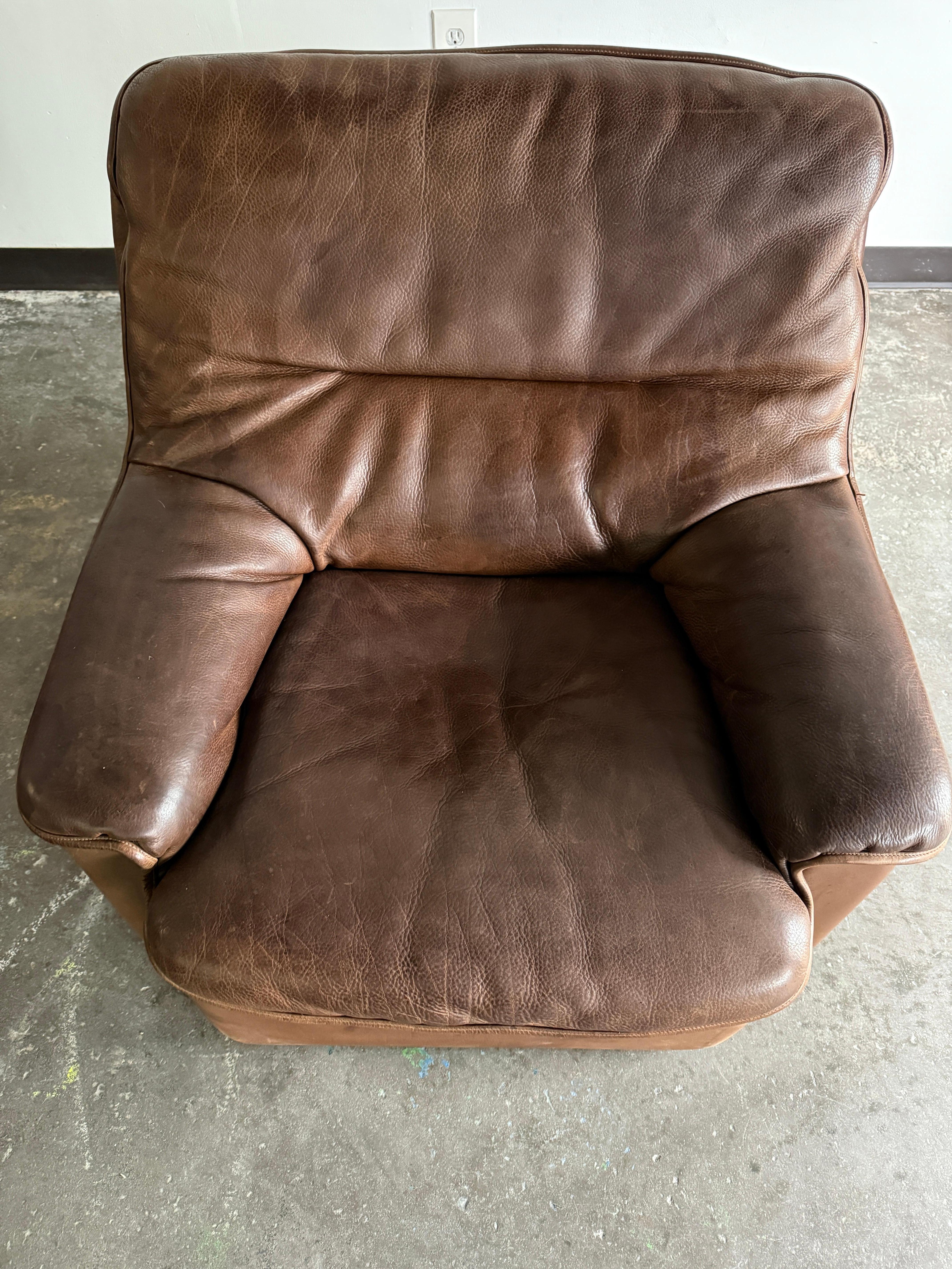 DS-63 De Sede Buffalo Leather Club Chair For Sale 1