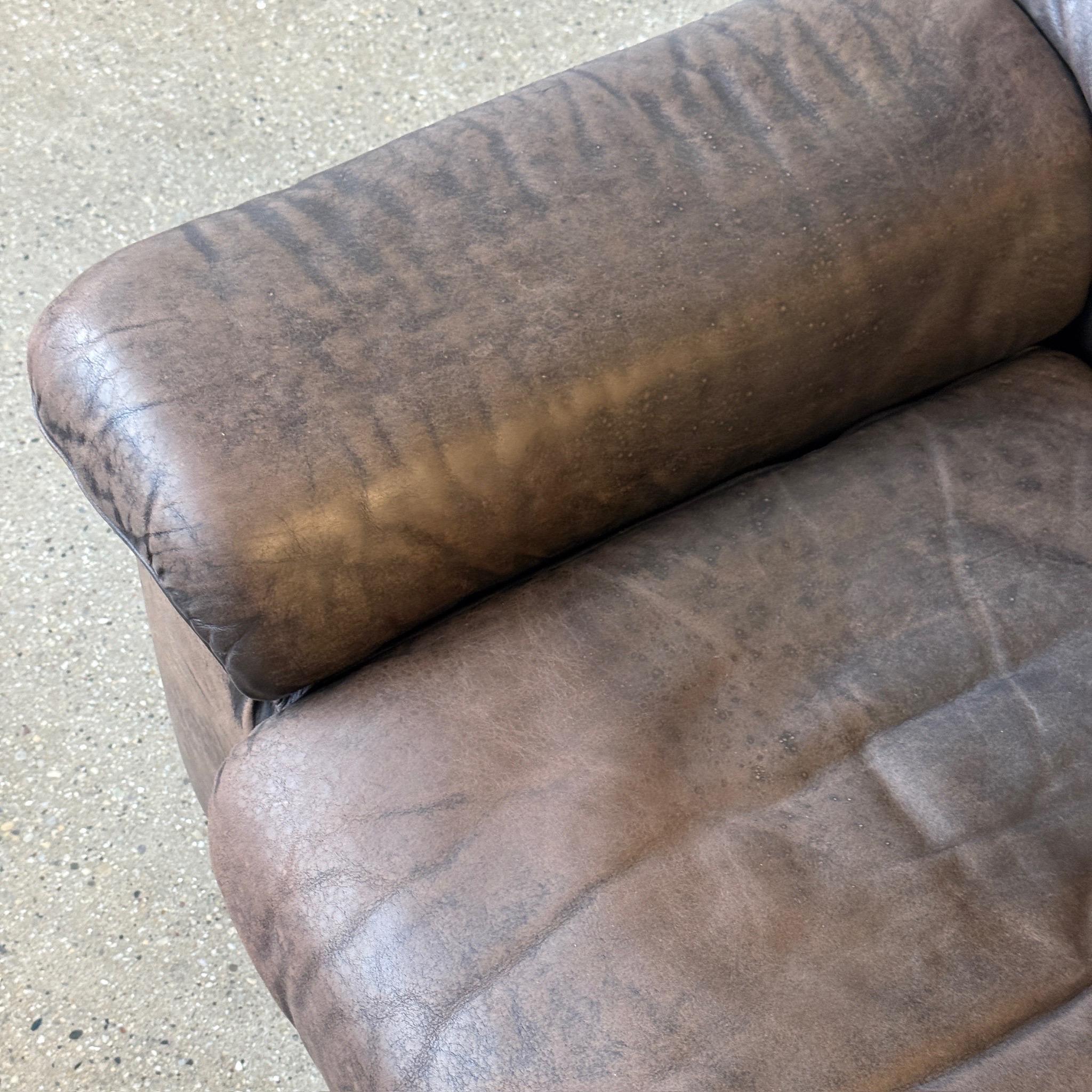 Swiss DS-66 Leather Sofa by De Sede