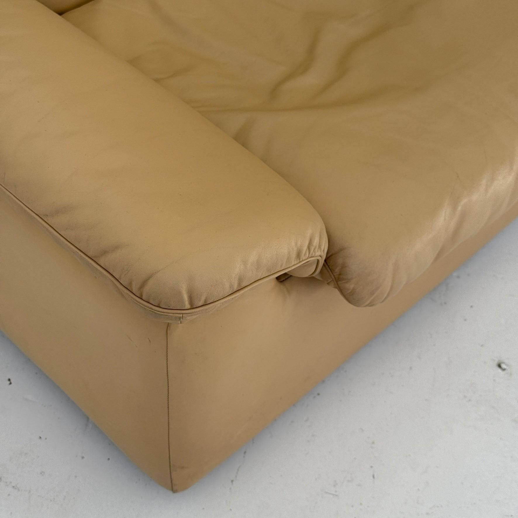 DS-66 Leder-Sofa aus Leder von De Sede (Ende des 20. Jahrhunderts) im Angebot