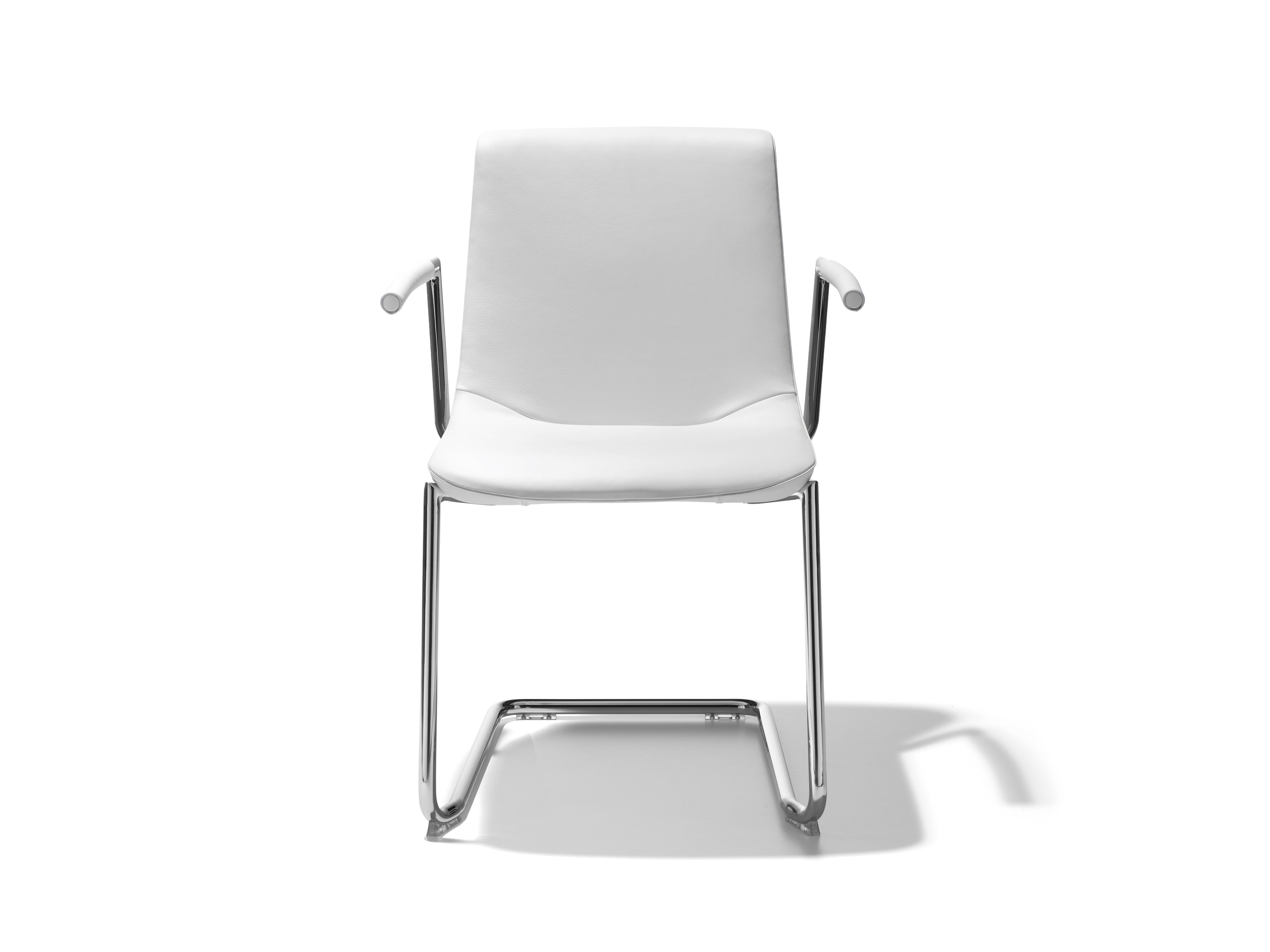 DS-718 chair by De Sede
Dimensions: D 60 x W 61 x H 84 cm
Materials: chrome-plated, polyurethane shell with moulded foam seat, leather. 

Prices may change according to the chosen materials and size. 

A matchless union of clear design,