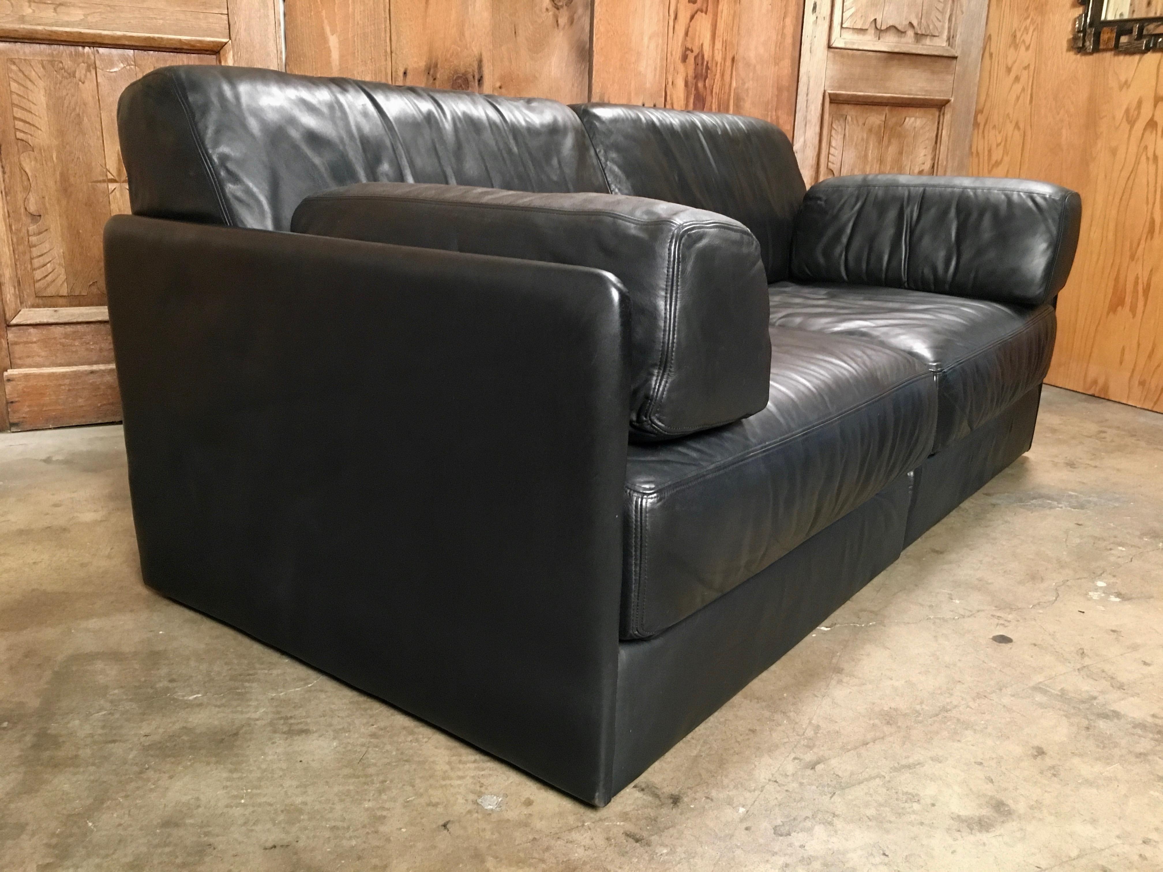 20th Century DS 76, De Sede Leather Sofa