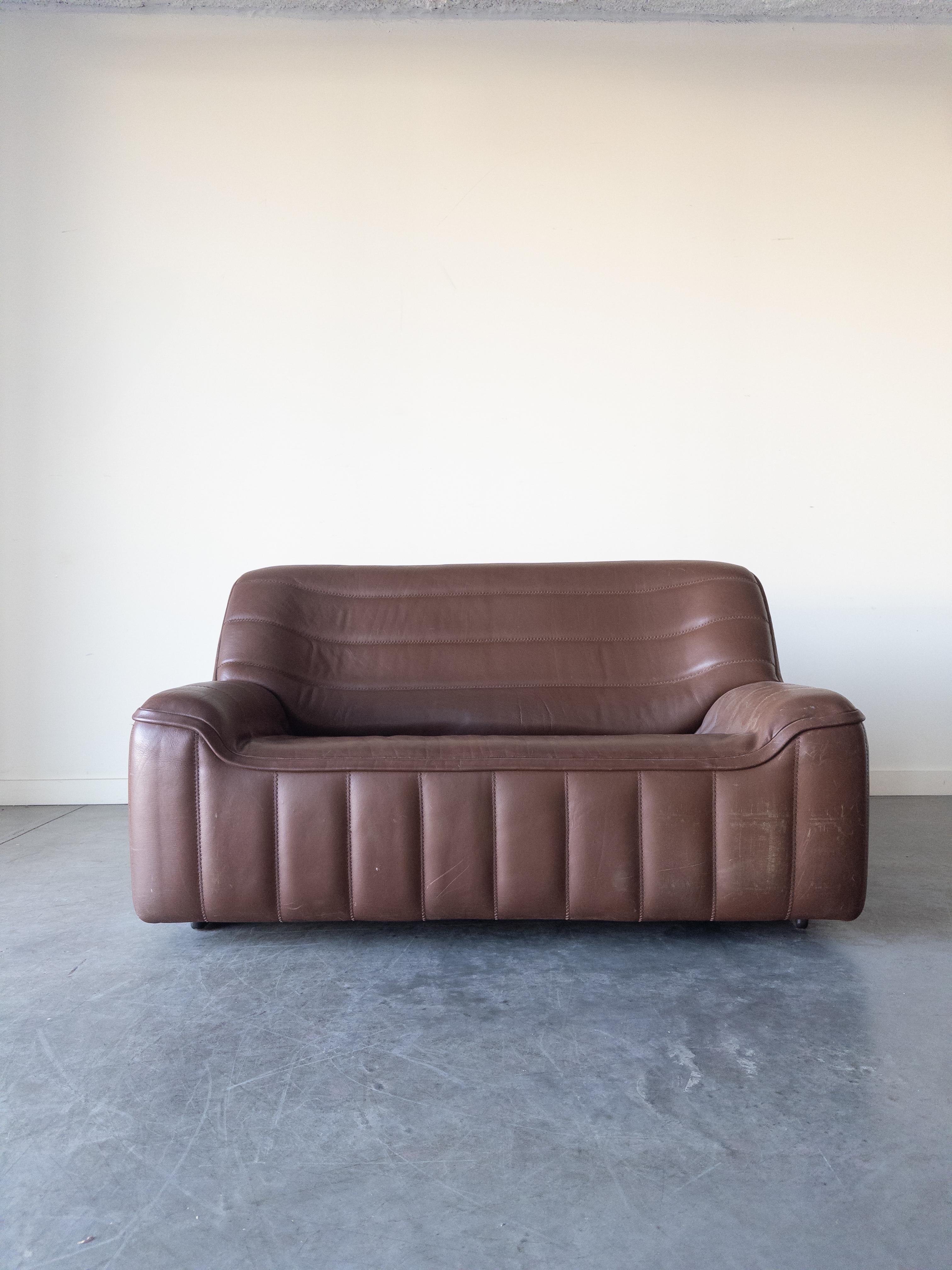 Canapé DS 84 en cuir de buffle par De Sede Bon état - En vente à New York, NY