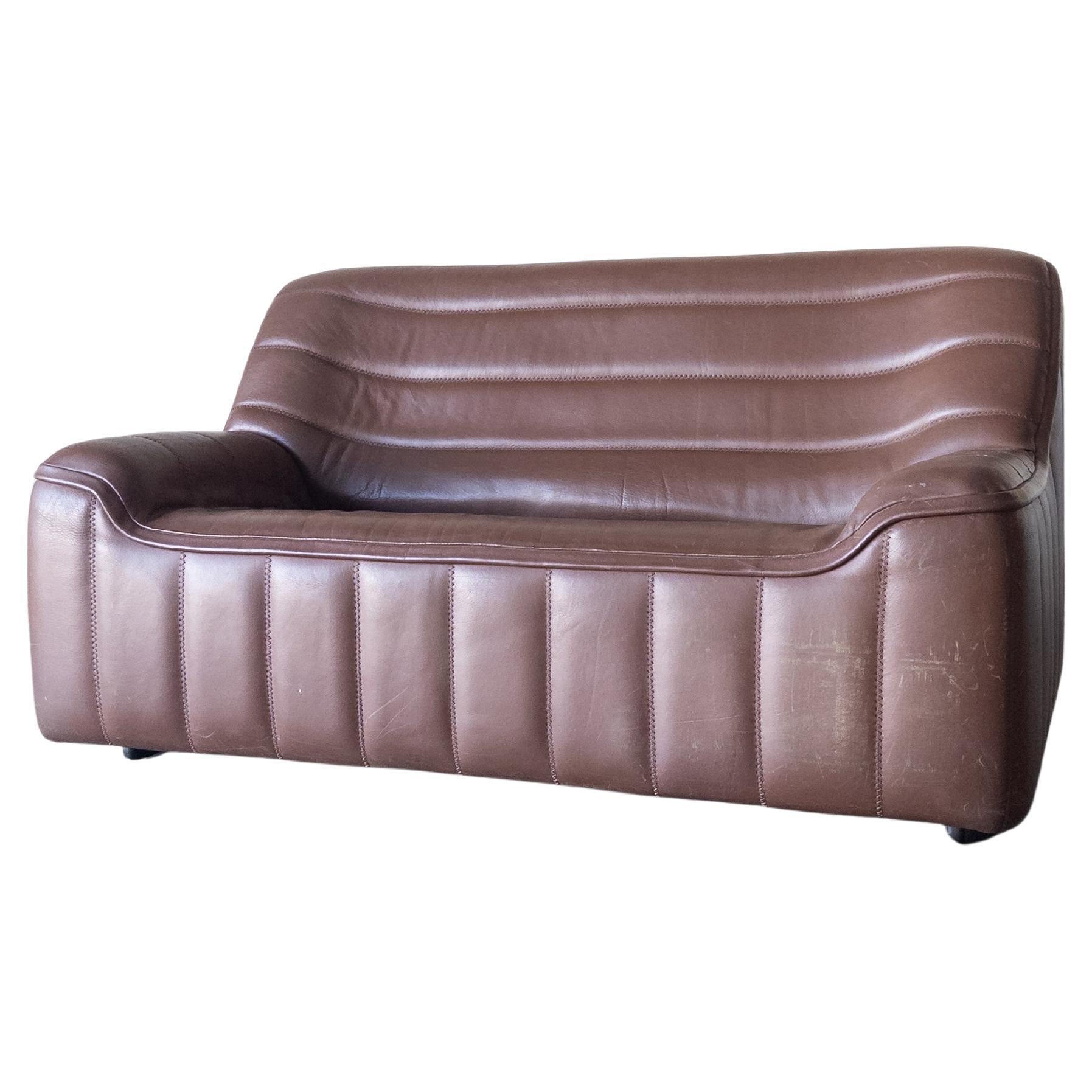 DS 84 Buffalo Leather Sofa by De Sede