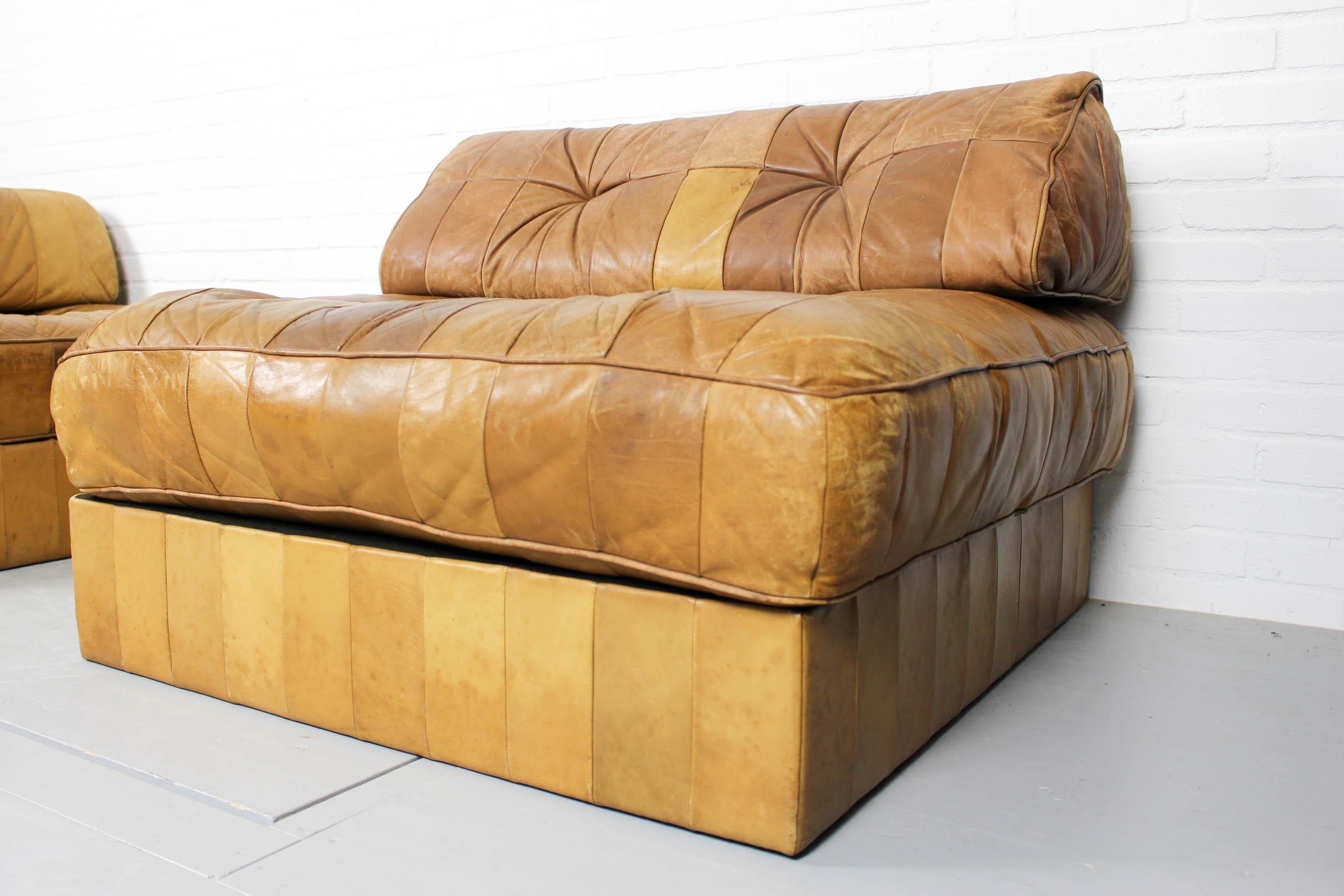 20th Century DS-88 Modular Patchwork Sofa by De Sede, 1960s, Set of 5