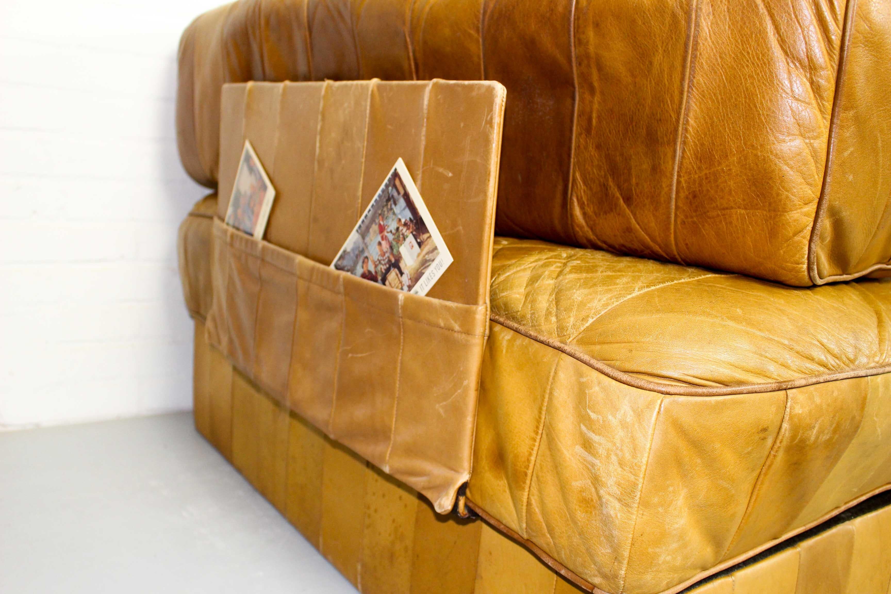 Leather DS-88 Modular Patchwork Sofa by De Sede, 1960s, Set of 5