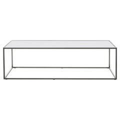 DS-9075 Bauhaus Stainless Steel and Glass Coffee Table by De Sede