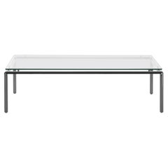 DS-9075 Bauhaus Stainless Steel and Glass Table by De Sede