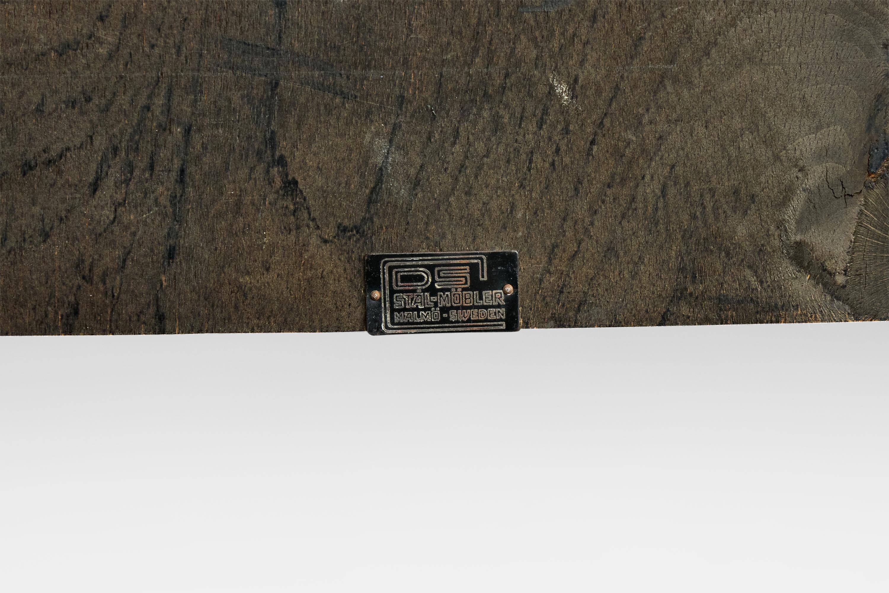 DS Stålmöbler, Console Table, Steel, Wood, Sweden, 1930s For Sale 6