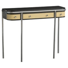 DS Stålmöbler, Console Table, Steel, Wood, Sweden, 1930s