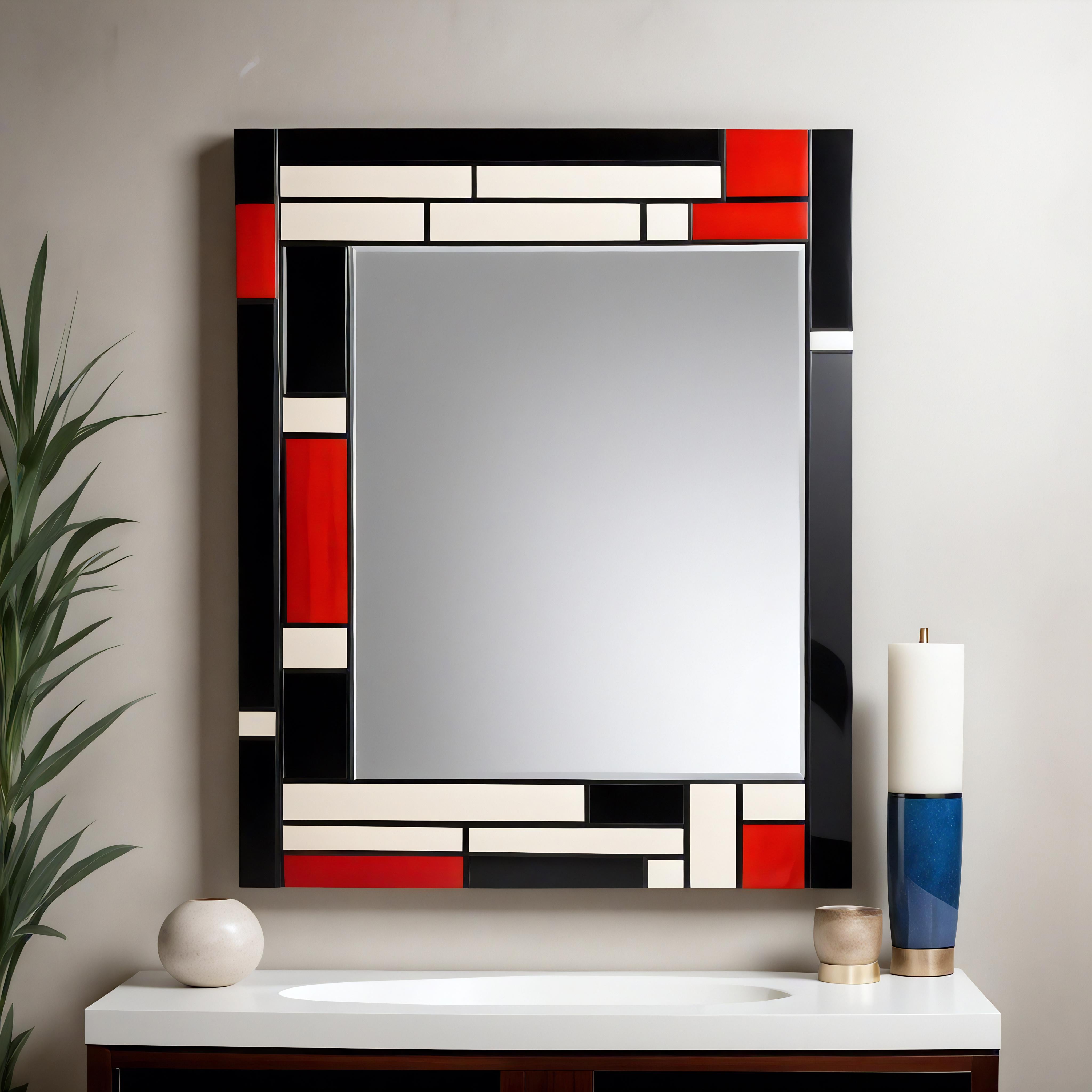 Élevez votre espace avec une élégance intemporelle

Transformez votre intérieur avec la beauté captivante de notre miroir mural De Stijl - Inspired Wall Mirror - une fusion exquise de l'artisanat traditionnel et de la sophistication moderne. Conçu
