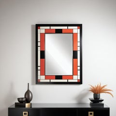 DS Wall Mirror Inspired by De Stijl, Handcrafted by Artisanal
