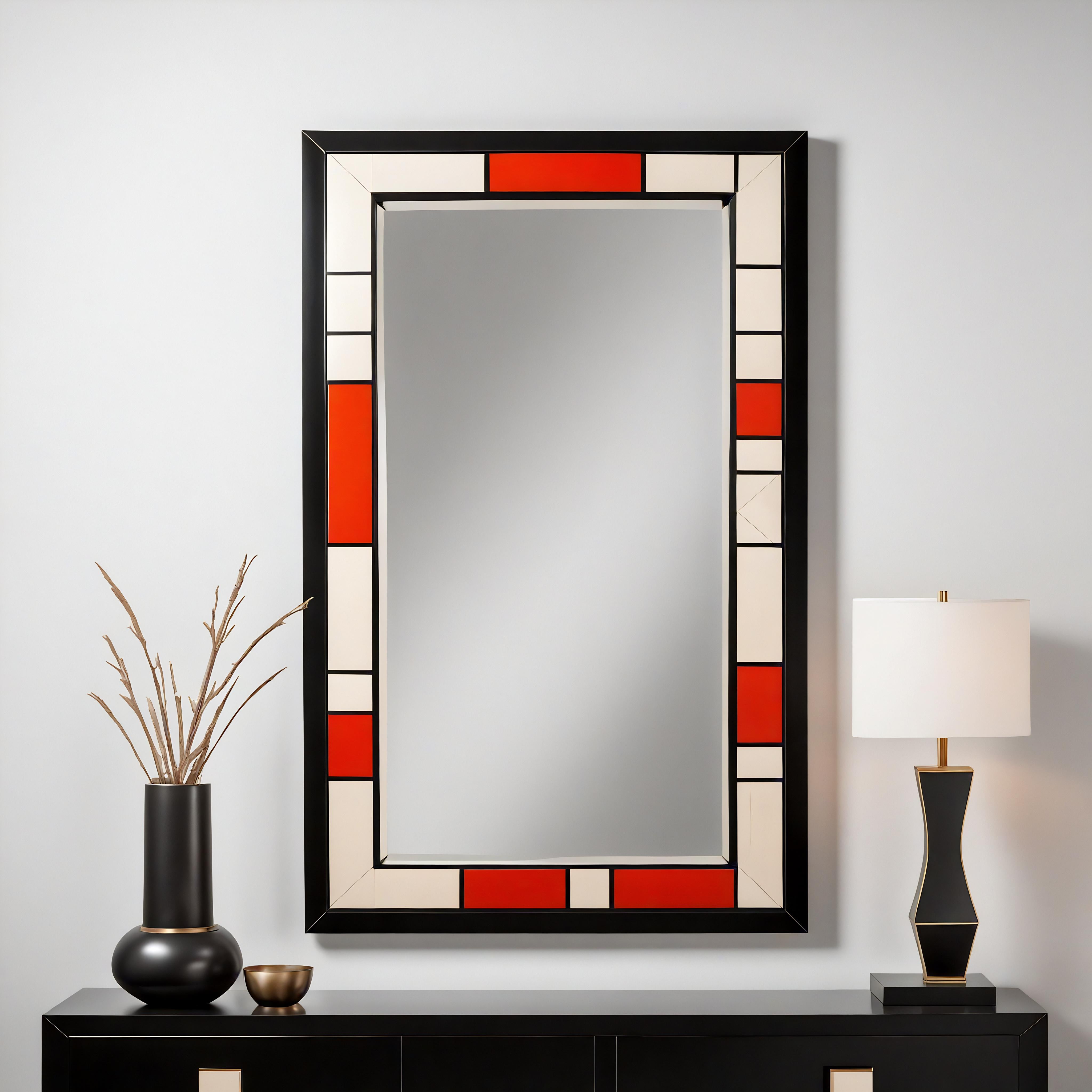 Élevez votre espace avec une élégance intemporelle

Transformez votre intérieur avec la beauté captivante de notre miroir mural De Stijl - Inspired Wall Mirror - une fusion exquise de l'artisanat traditionnel et de la sophistication moderne. Conçu