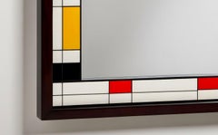 DS Wall Mirror Inspired by De Stijl, Handcrafted by Artisanal