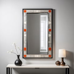 DS Wall Mirror Inspired by De Stijl, Handcrafted by Artisanal