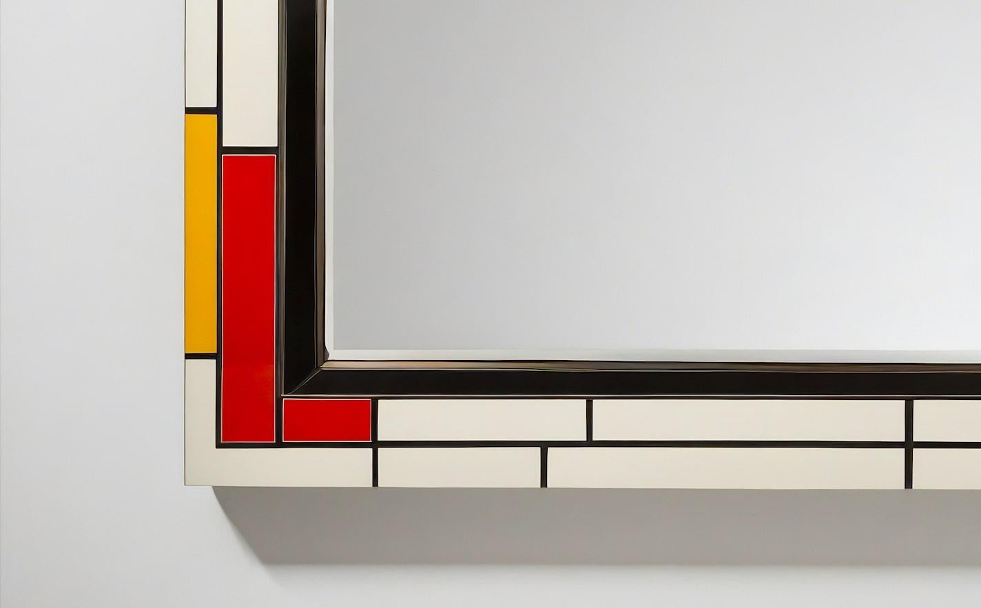 Espejo de Pared DS Inspirado en De Stijl, Hecho a Mano por Artesanos Siglo XXI y contemporáneo en venta