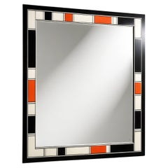DS Wall Mirror Inspired by De Stijl, Handcrafted by Artisanal
