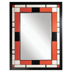 Miroir mural inspiré par De Stijl, fabriqué à la main par Artisanal
