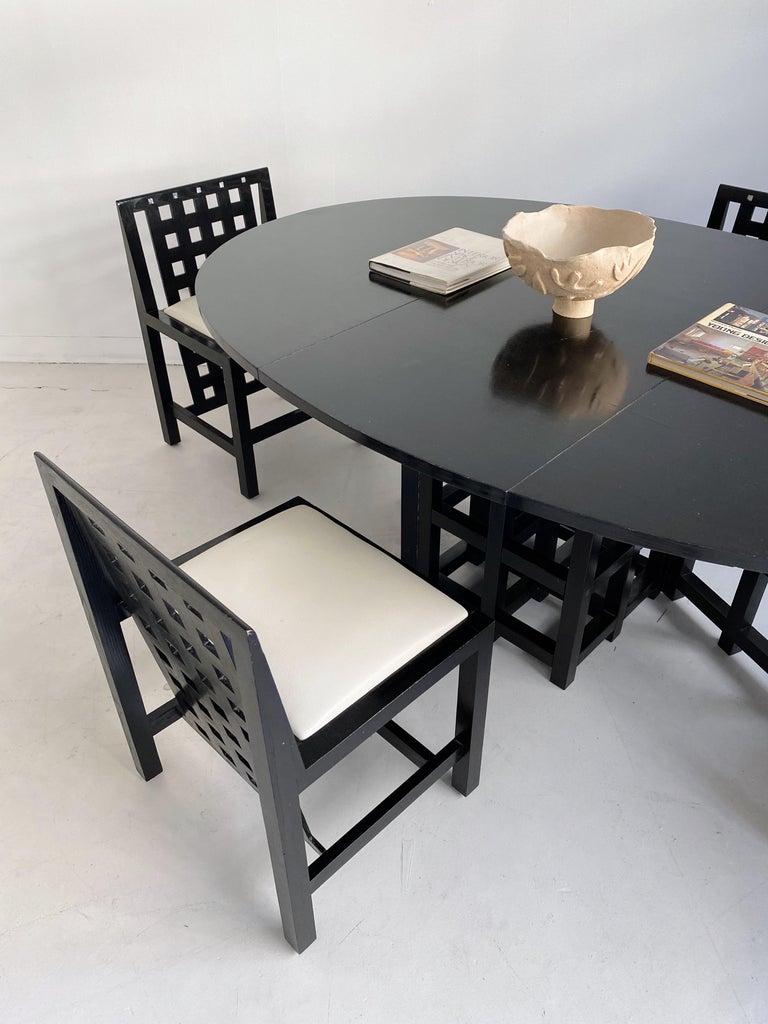 Table Charles Rennie Mackintosh - Noire - Carrée 100 Cm - Bois - Occasion