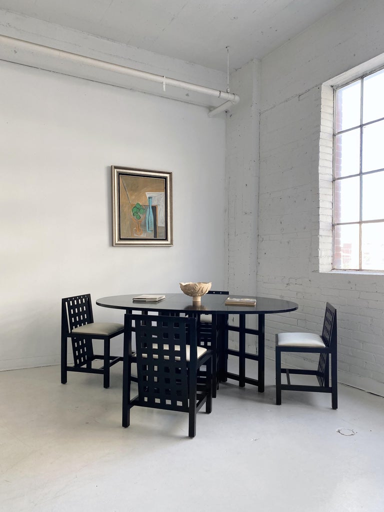 DS1 Table and 4 DS3 Chairs Dining Set by Charles Rennie Mackintosh for ...