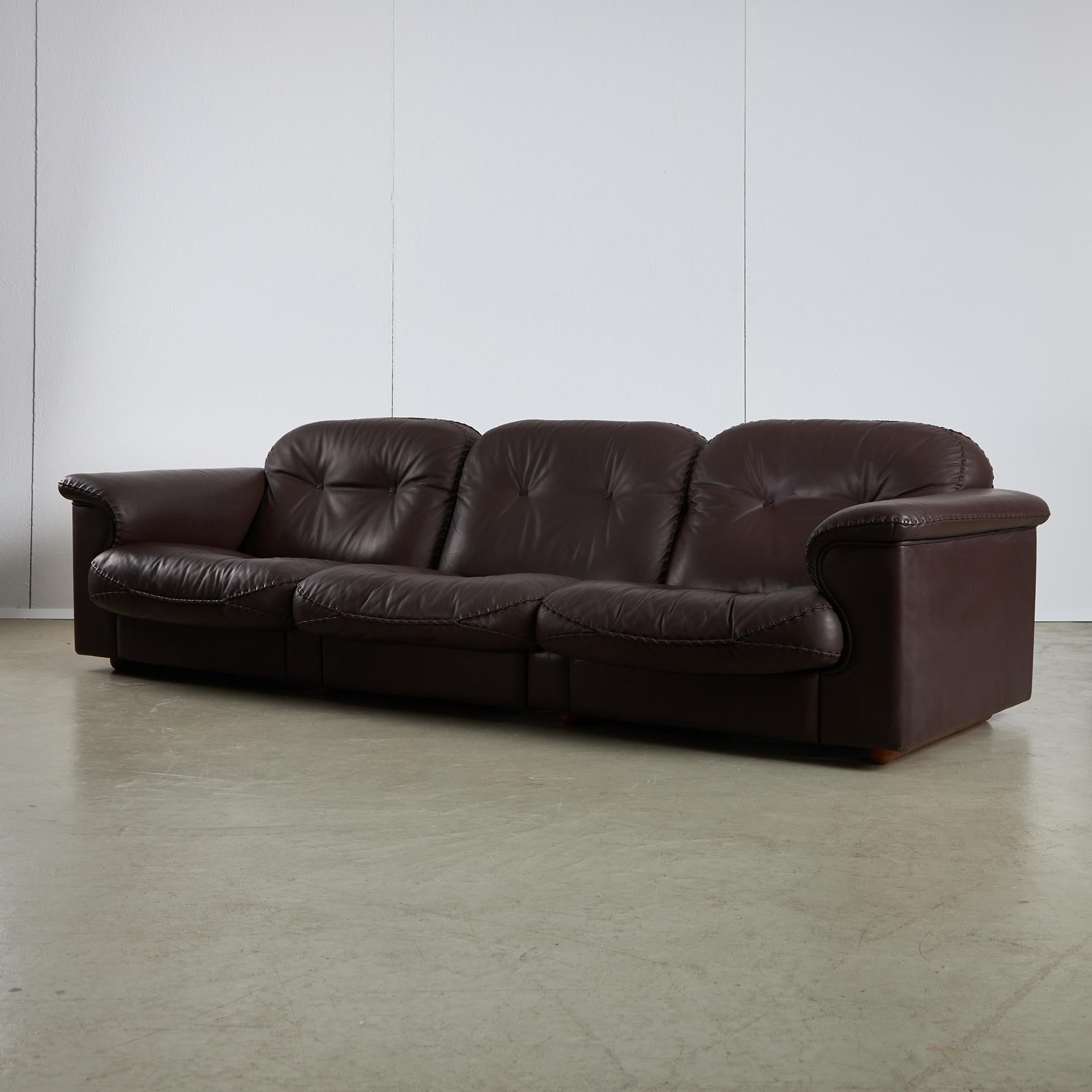 Mid-Century Modern DS101 3 Seater Sofa, De Sede, 1970s