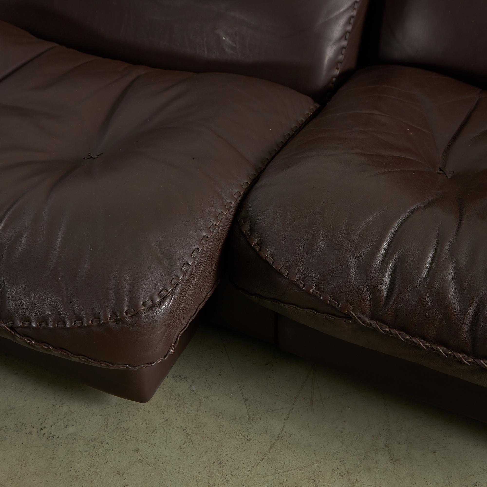 DS101 3 Seater Sofa, De Sede, 1970s In Good Condition In Budapest, HU