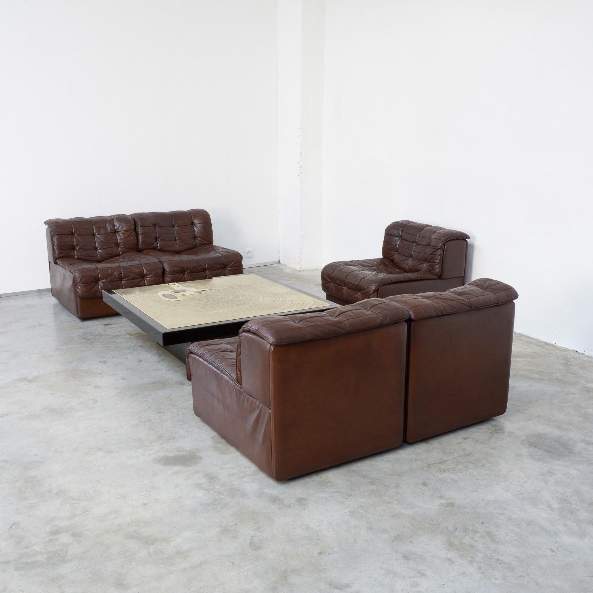 DS11 Modular Leather Sofa by De Sede 5