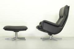 Ds231 James Bond Highback Swivel Chair and Matching Ottoman by De Sede Switzerla