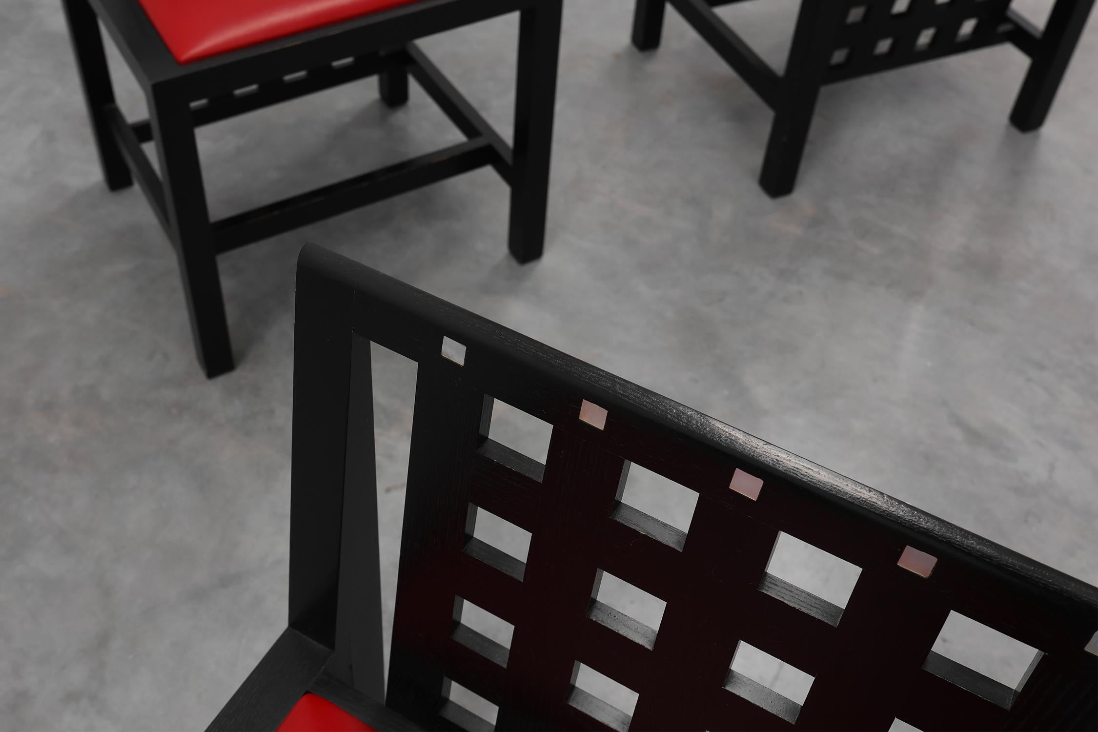 Sedie da pranzo DS3 di Charles Rennie Mackintosh per Atelier International in vendita 11