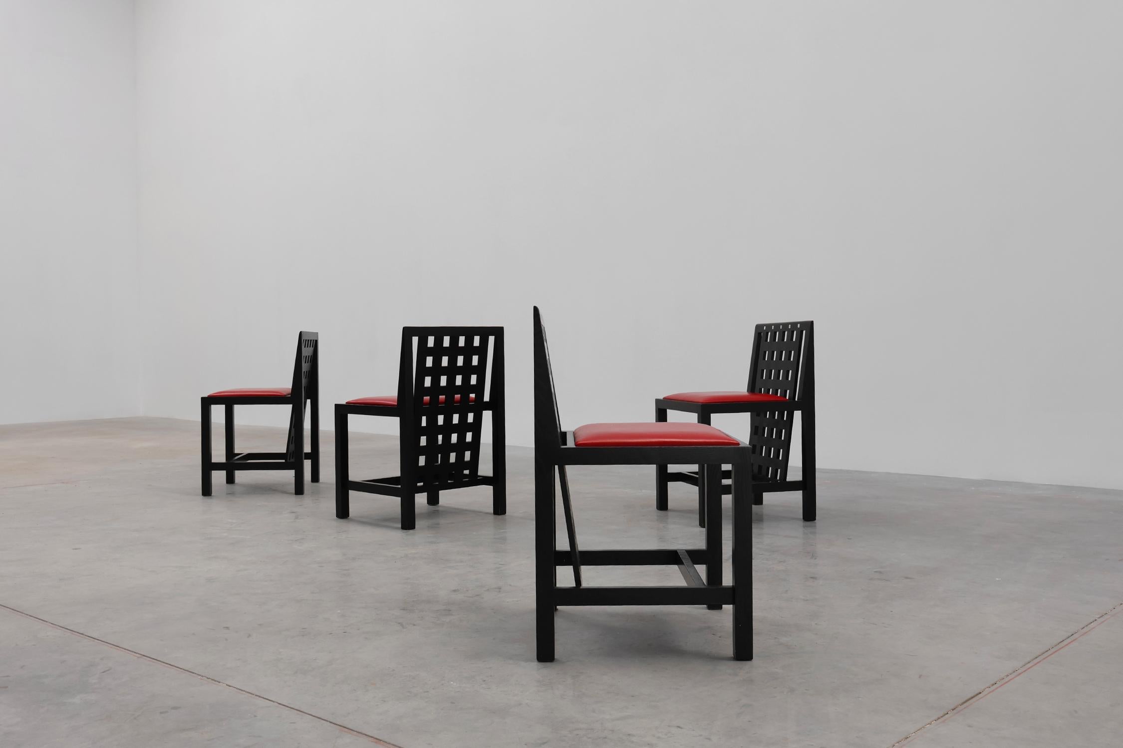 Sedie da pranzo DS3 di Charles Rennie Mackintosh per Atelier International in vendita 1