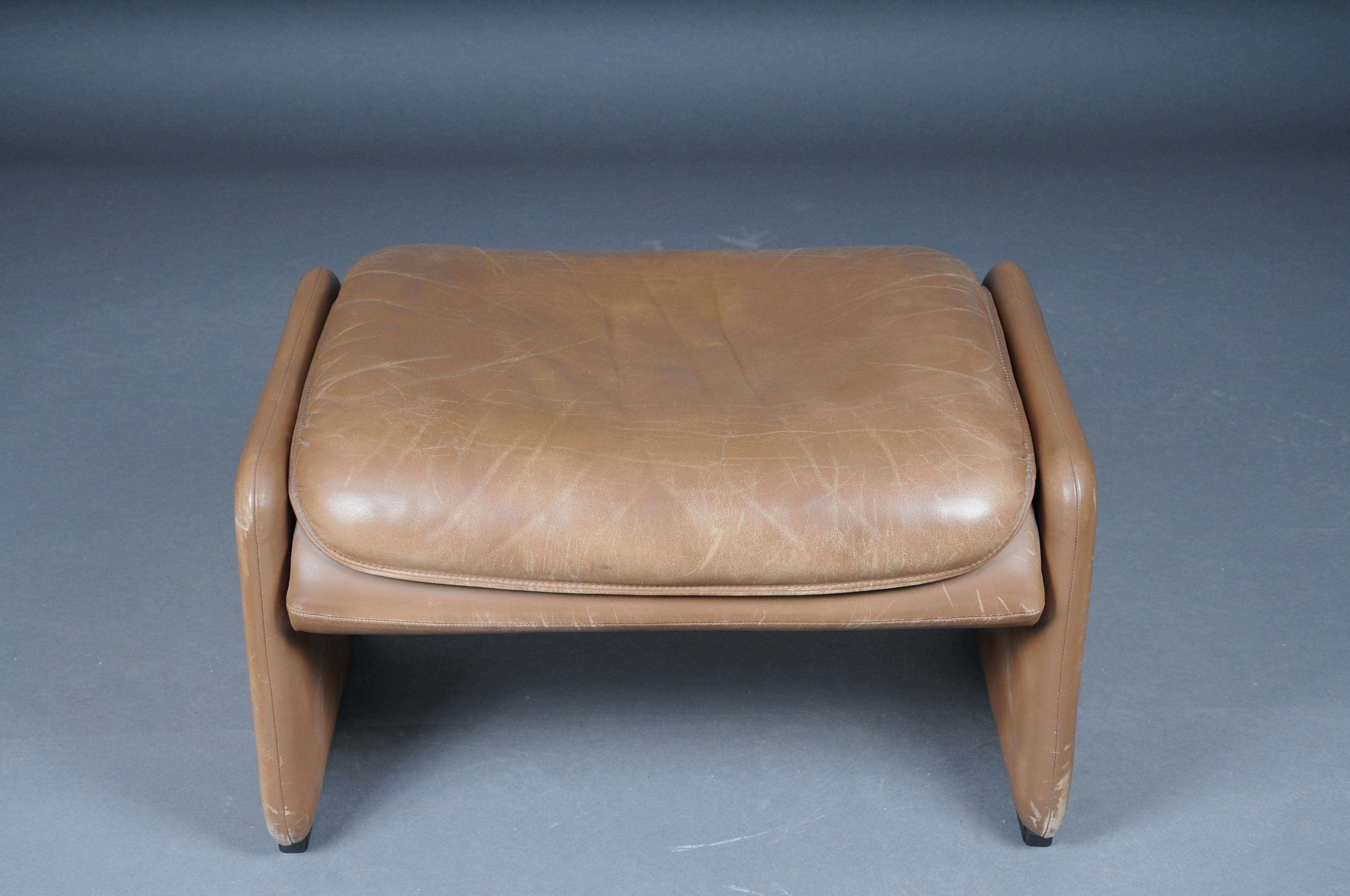 Ds50 De Sede Lounge Chair Set, Switzerland, 1970s, Leather Brown / Beige For Sale 10