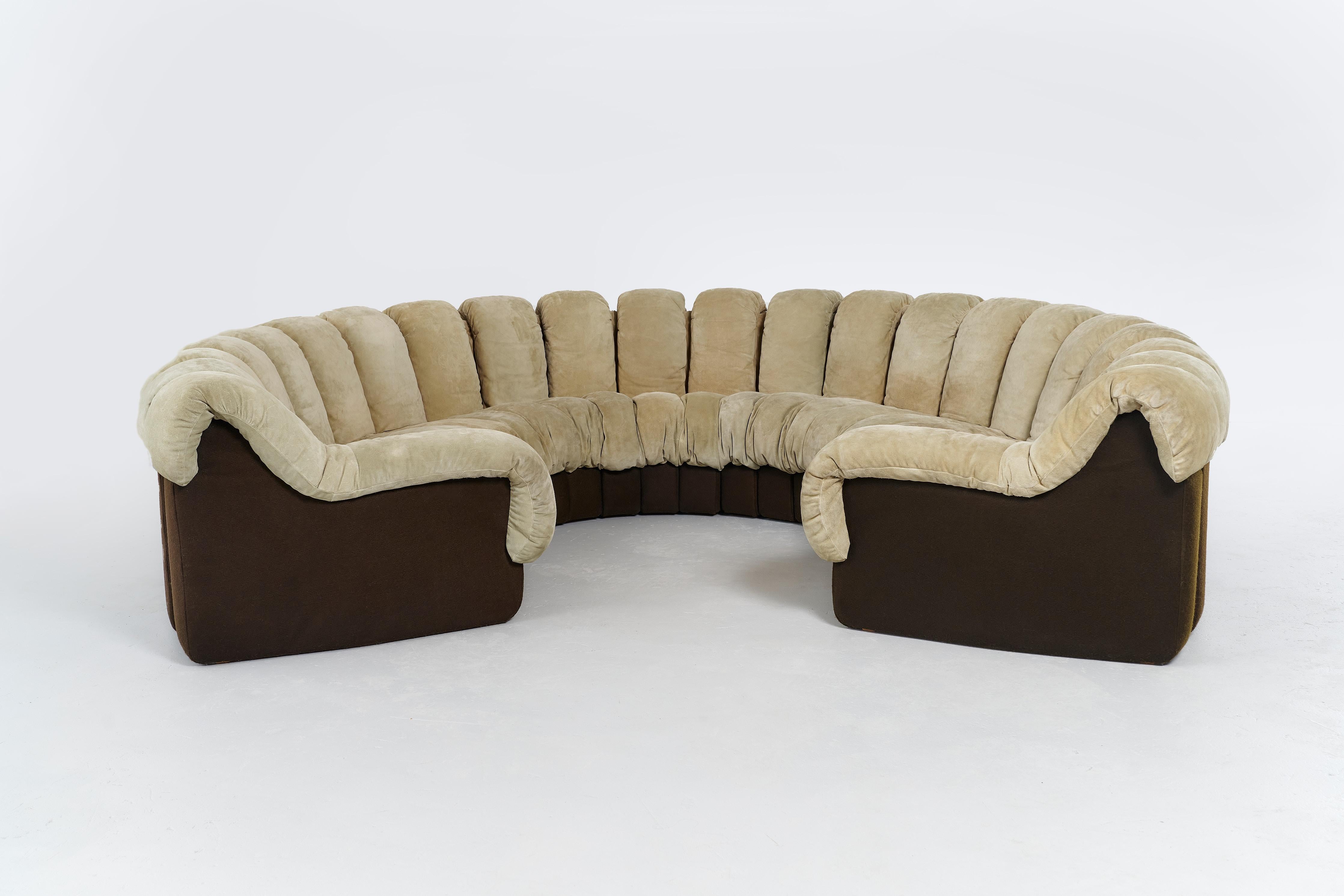 DS600 Modular Non Stop Sofa by Ueli Berger for De Sede. Set of 22 Pieces For Sale 1