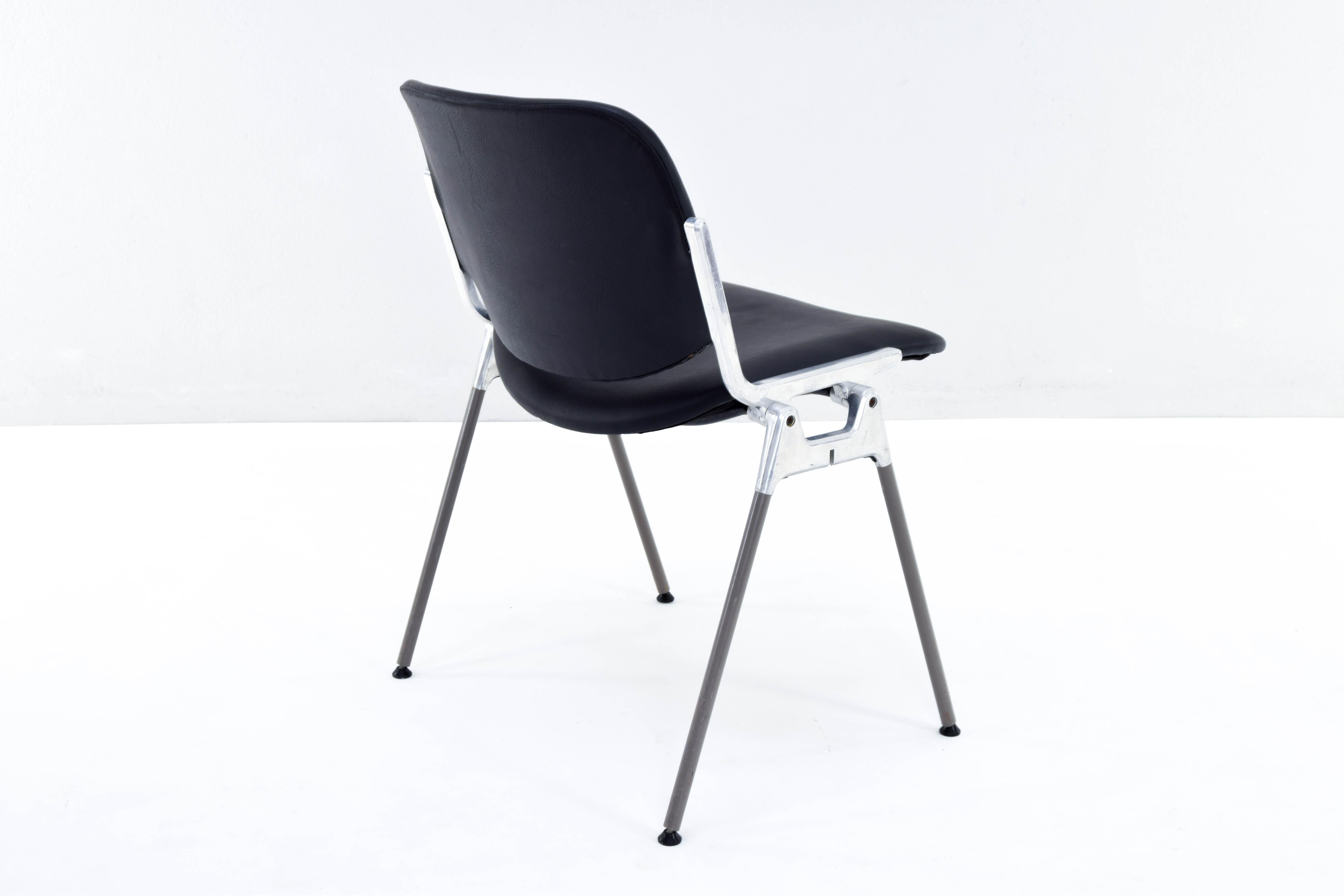 DSC 106 Italian Modern Stackable Chairs by Giancarlo Piretti for Castelli 5