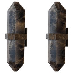 Appliques murales en quartz et cristal de roche DSH de Phoenix