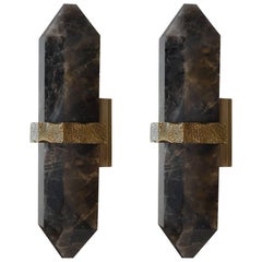 DSH Rock Crystal Quartz Wall Sconces by Phoenix DSH Rock Crystal Quartz Wall Sconces by Phoenix