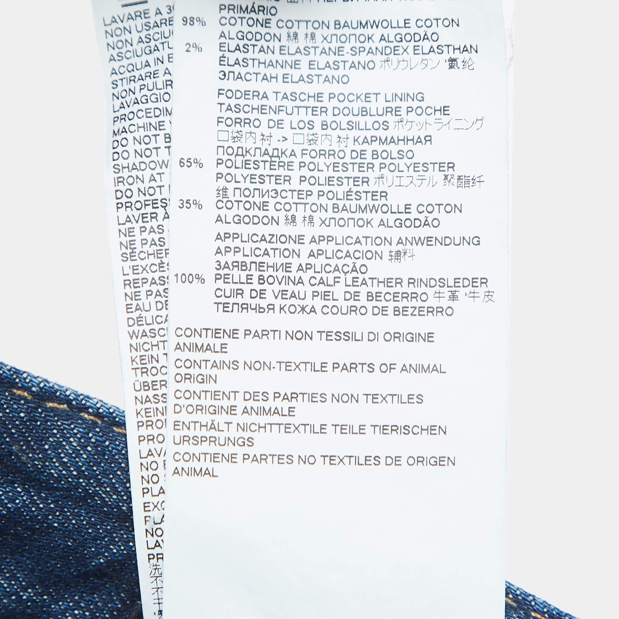 Dsqaured2 Denim Skinny Dan Blue Distressed S in vendita 1