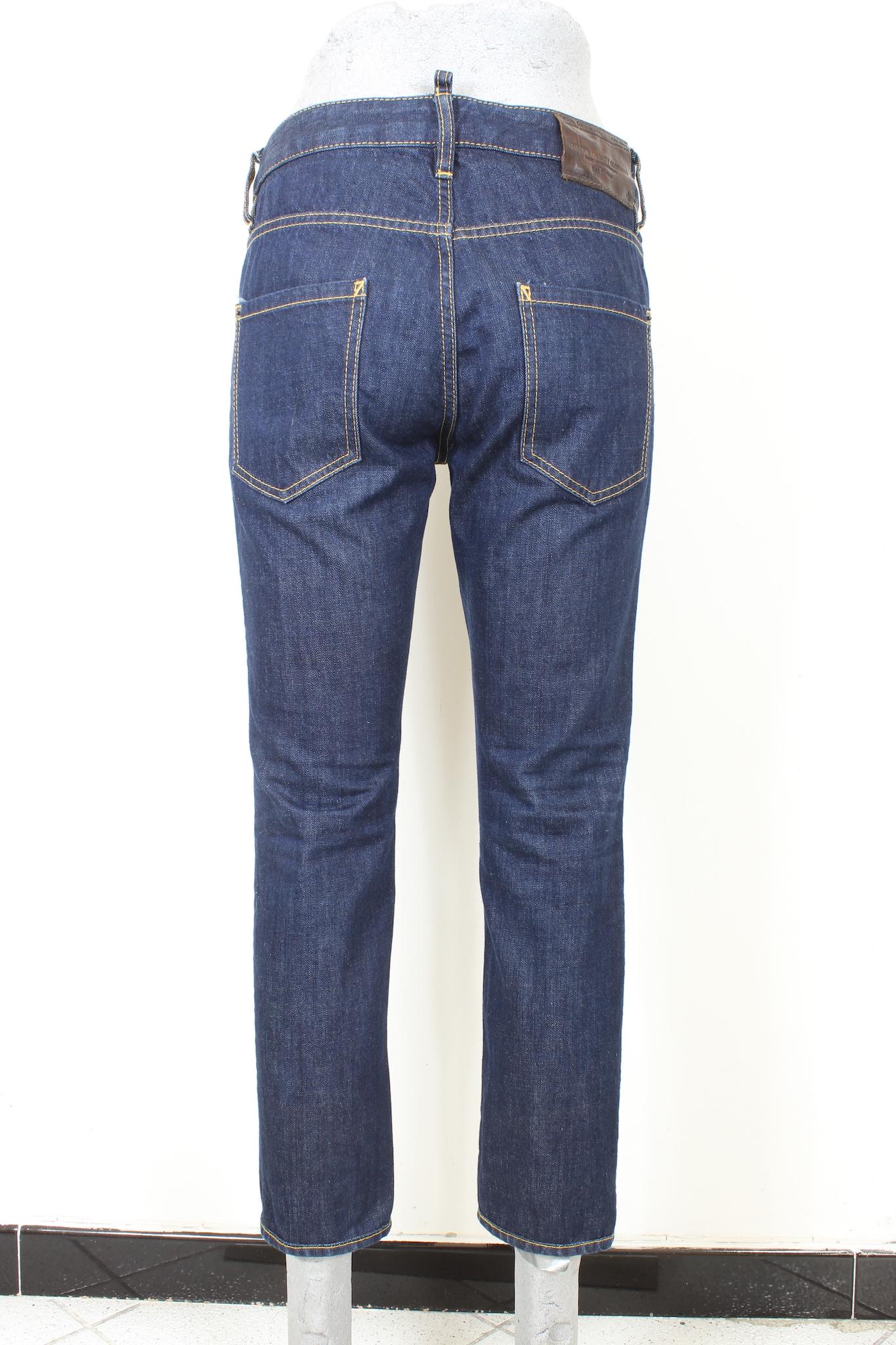 Dsquared Blau Baumwolle Klassisch Denim Hose Jeans 2000s (Blue) im Angebot