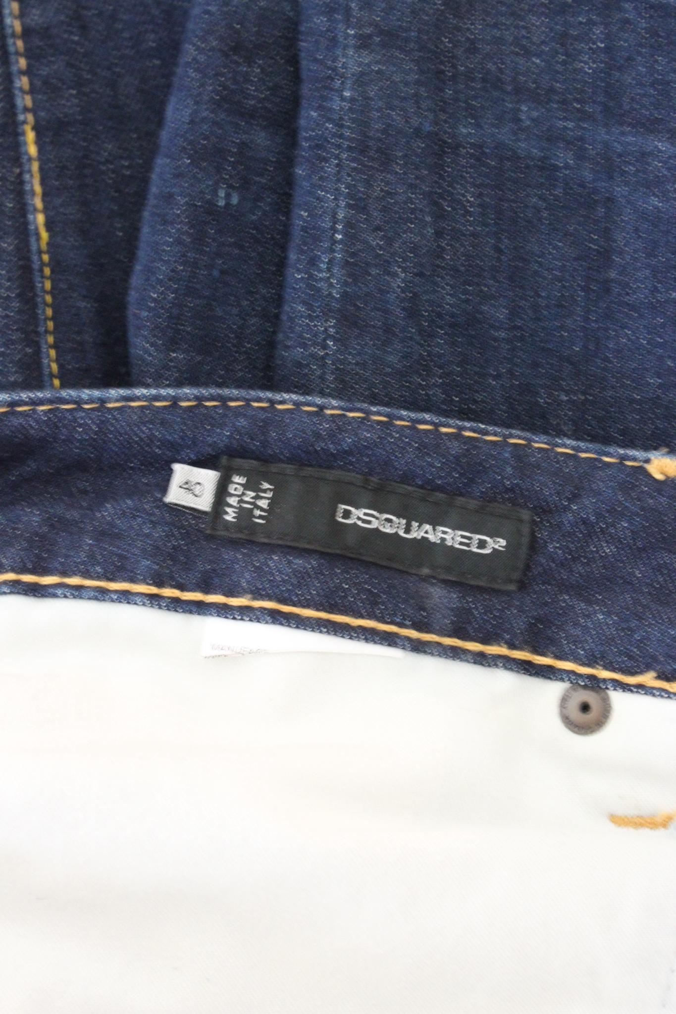 Dsquared Blue Cotton Classic Denim Trousers Jeans 2000s For Sale 1