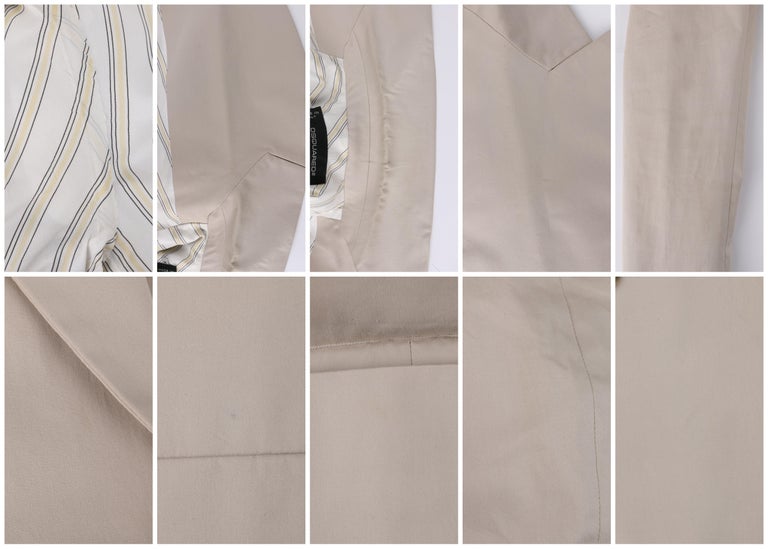 DSQUARED c.2014 Beige Khaki Blazer Jacket Cropped Ankle Trouser Pant Suit Set For Sale 5